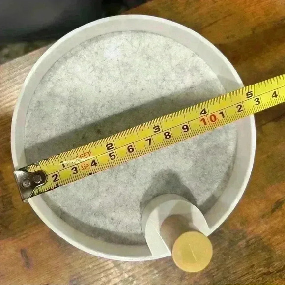 The2Bandits Tiered Catchall Tray White 3 Layer Trinket Dish Gray Felt Liners - Picture 9 of 9